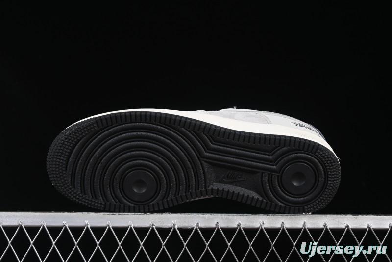Nike Air Force 1 '07 Low Stussy Collaboration Galaxy Grey Low-Top Casual Sneakers - KK1988-055