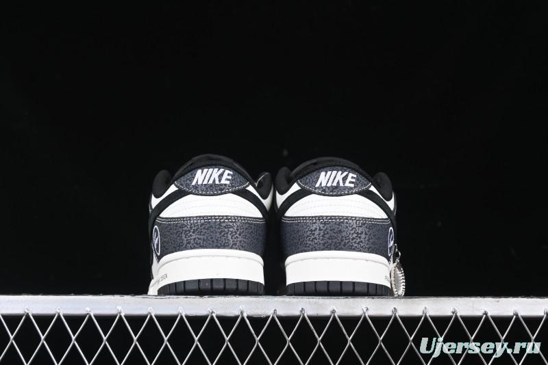 Nike SB Dunk Low Lightning Collaboration Black Swoosh Anniversary Custom Low-Top Skate Shoes - SF1029-401
