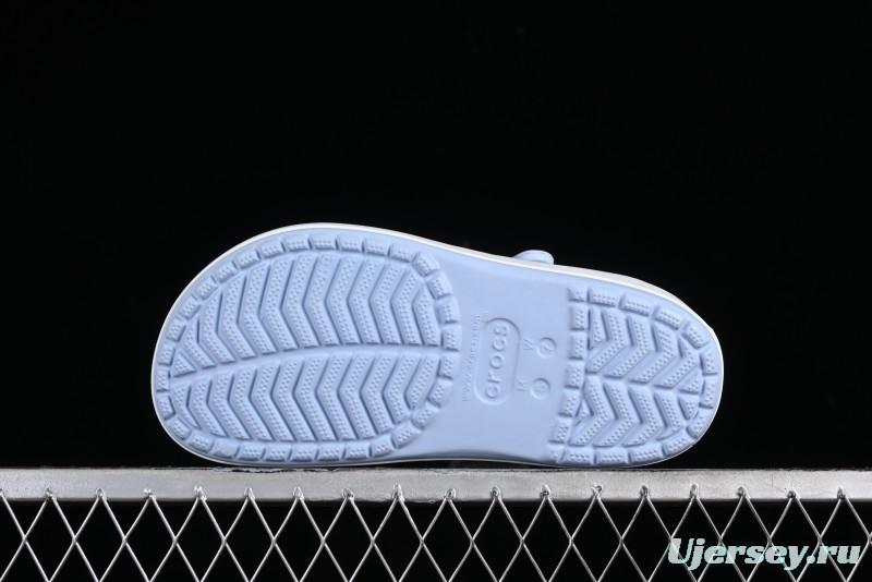 Crocs Crocband Platform Rainbow Comfortable Thick-Soled Clogs - B.D4