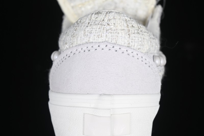 Vans Skool Ext Pearl White Low-Top Casual Skate Shoes - VN000EEMQC5