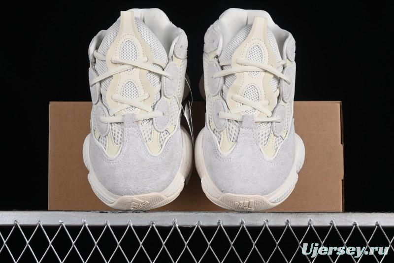 Adidas Yeezy 500 Bone White Casual Running Shoes - FV3573