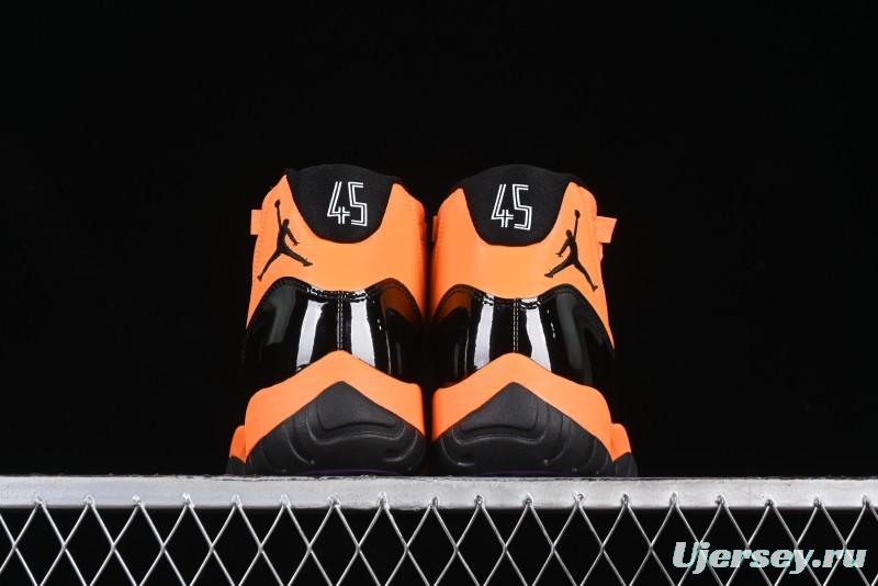 Nike Air Jordan 11 Retro High Top Basketball Shoes in Black/Orange - CT8012-800