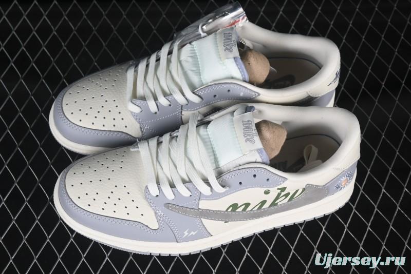 Nike Travis Scott x Fragment Design x Air Jordan 1 Low OG SP AJ1 Retro Sneakers - XS2024-018