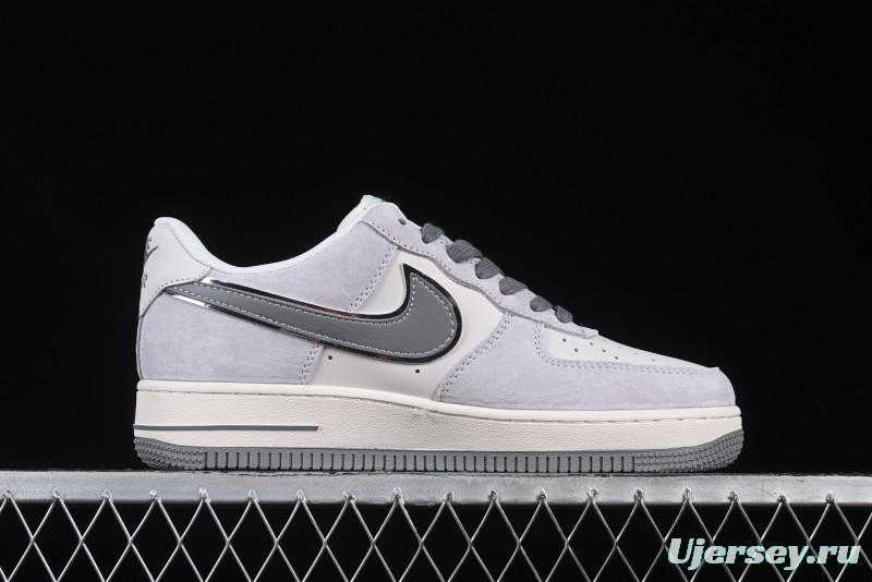 Nike Air Force 1 '07 Low The North Face Collaboration Grey Pigskin Grey Sole Low-Top Casual Sneakers - XZ6188-915
