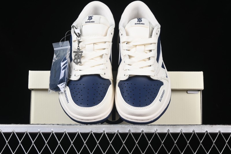 Nike Travis Scott x Fragment Design x Air Jordan 1 Low OG SP AJ1 Burberry Collaboration - BB6588-312