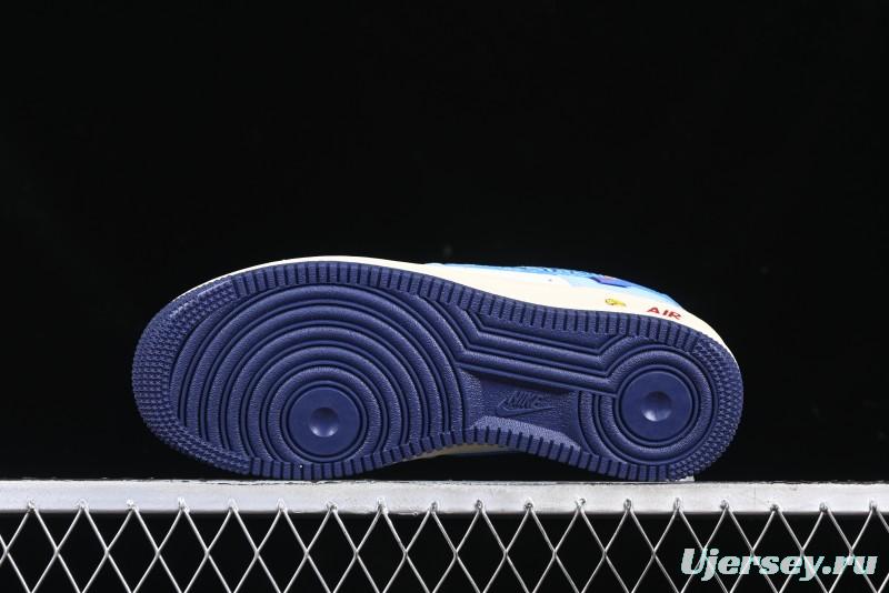 Nike Air Force 1 '07 Low Doraemon Bamboo Copter Casual Sneakers - XL2420-333