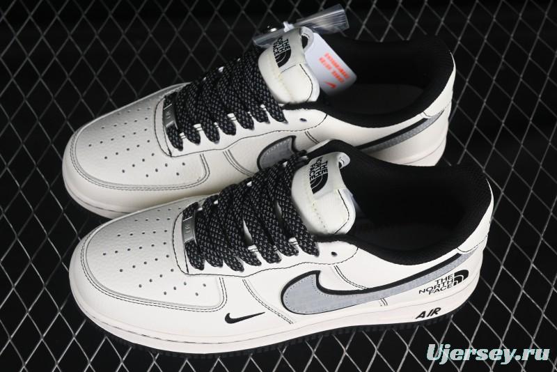 Nike Air Force 1 '07 Low The North Face x Comme des Garçons Black White Line Casual Sneakers - HH7518-050