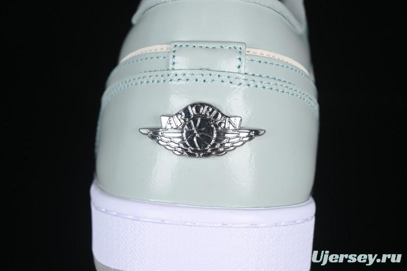 Nike Air Jordan 1 Low AJ1 Amber Green Low-Top Casual Sneakers - HF4078-100