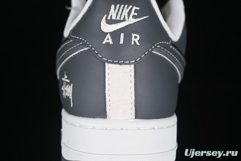 Nike Air Force 1'07 Low Stussy Collaboration Star Dust Grey Low-Top Casual Sneakers - XZ6188-229