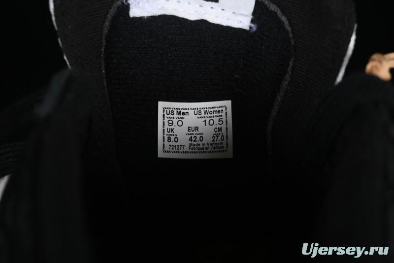 Vans Premium Sk8-Mid Retro Casual Mid-Top Skate Shoes with Checkerboard Design - VN000CQQBLK