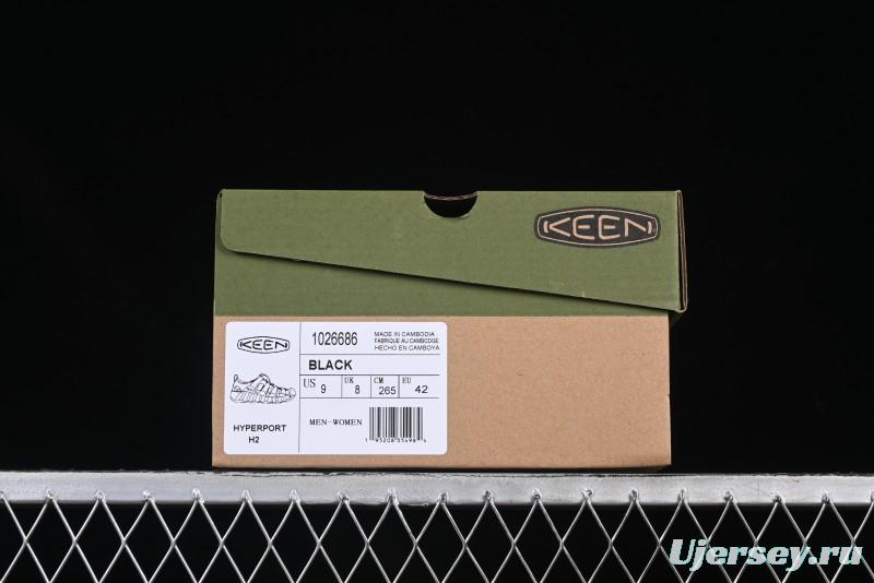 Keen Newport H2 Outdoor Sports Water Sandals with Toe Protection - 1026686BLACK