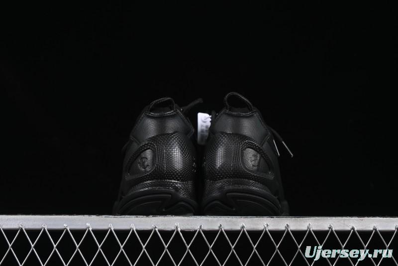 Men's All-Black Premium Leather Sneakers – Sleek & Versatile Design