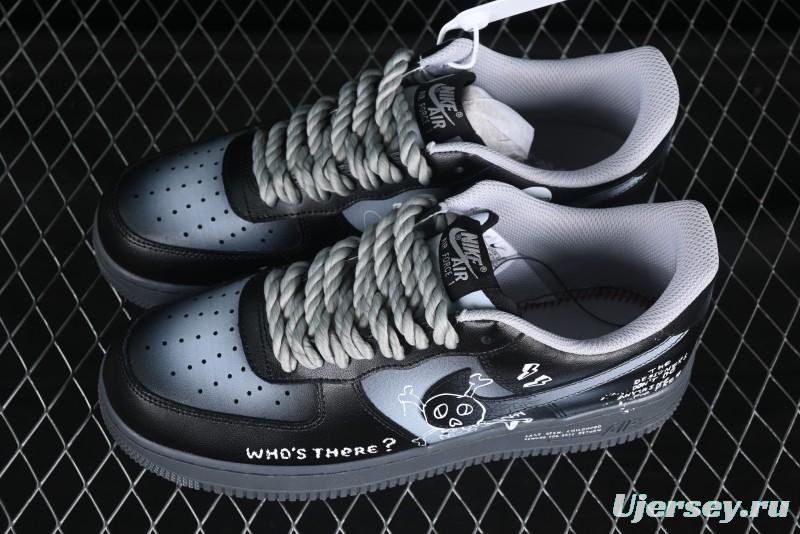Nike Air Force 1'07 Low Gradient Skeleton Casual Sneakers - YD2425-110