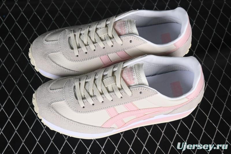 Asics Vintage-Style Sneakers - Soft Pink & Neutral Beige