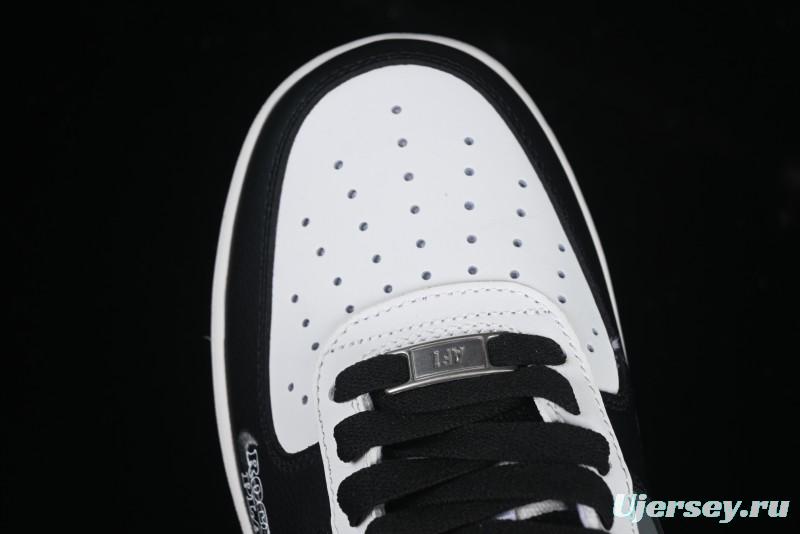 Nike Air Force 1 MVP "Rock Plan" Custom Edition - Black & White