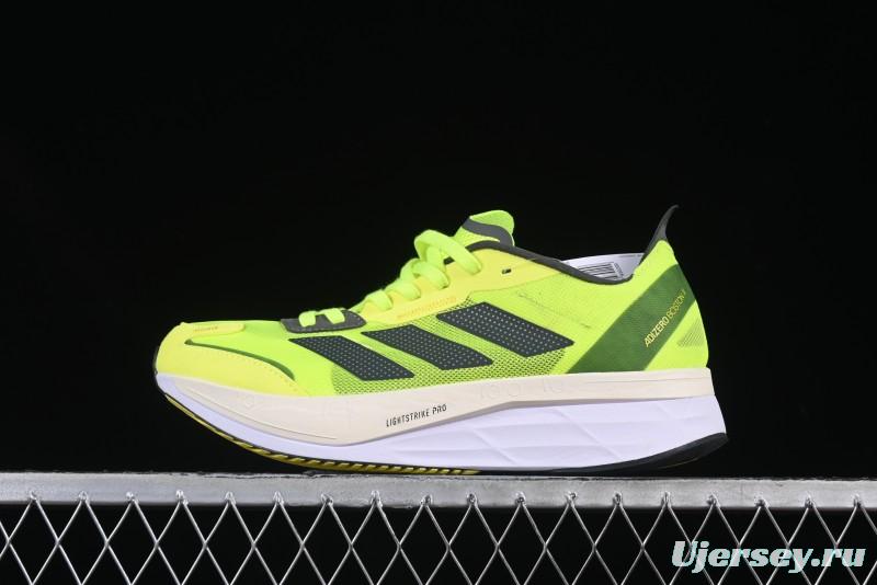 Adidas Adizero Lightstrike Pro Running Shoes - Neon Yellow/Black