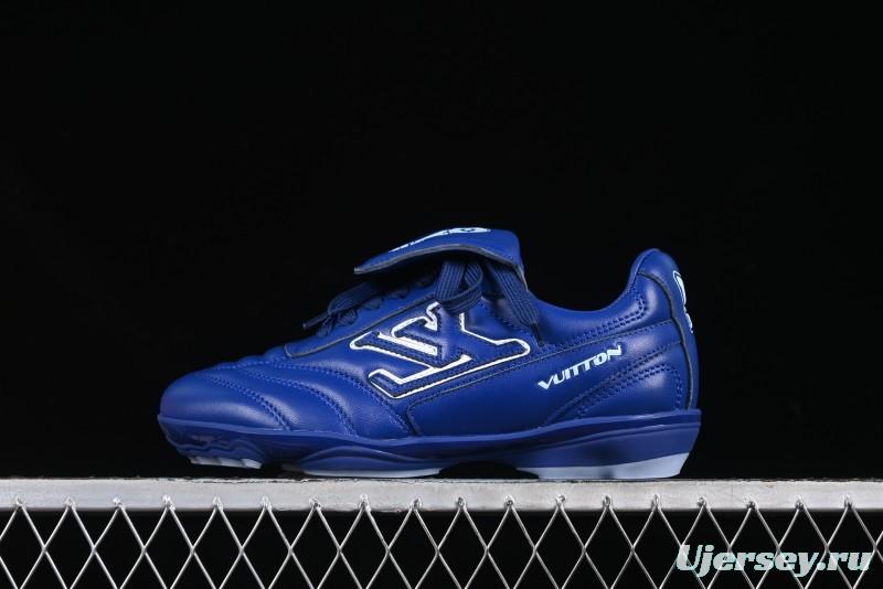 Louis Vuitton Footprint Soccer Low-Top Lifestyle Sneakers Blue - AJF6