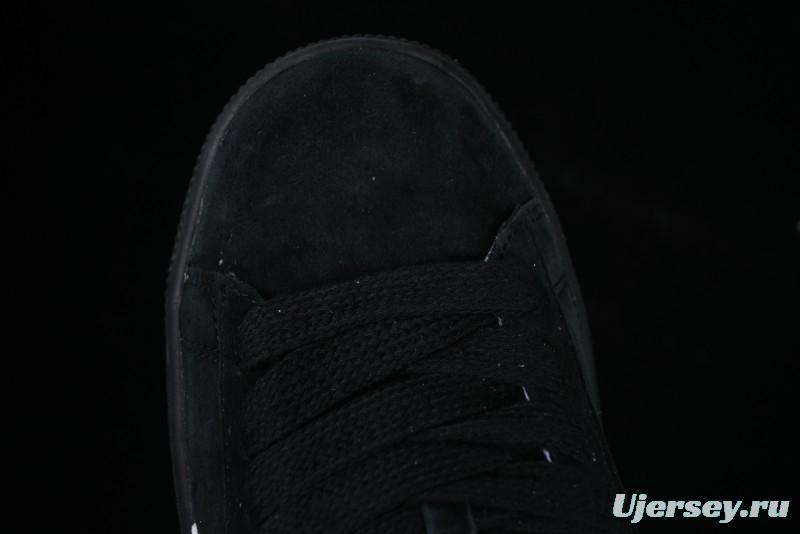 PUMA Suede XL Classic Men's Sneakers - Black with Metallic Silver Accents