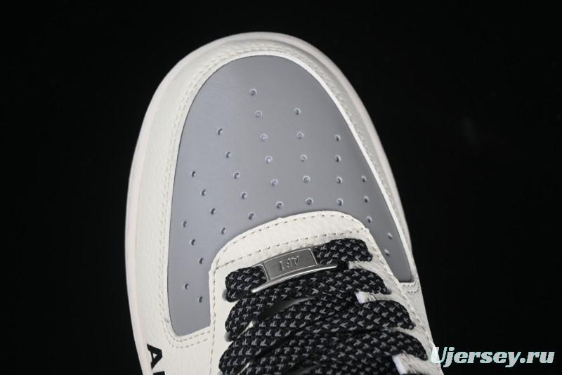 Nike Air Force 1'07 Low Supreme Casual Sneakers in Beige Grey Black - HH7518-055