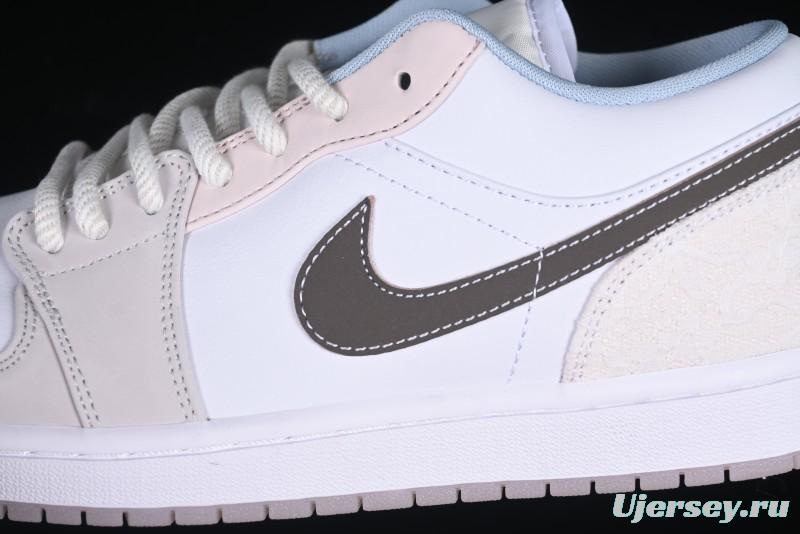 Nike Air Jordan 1 Low AJ1 Carved Pink Low-Top Casual Sneakers - IB8859-101