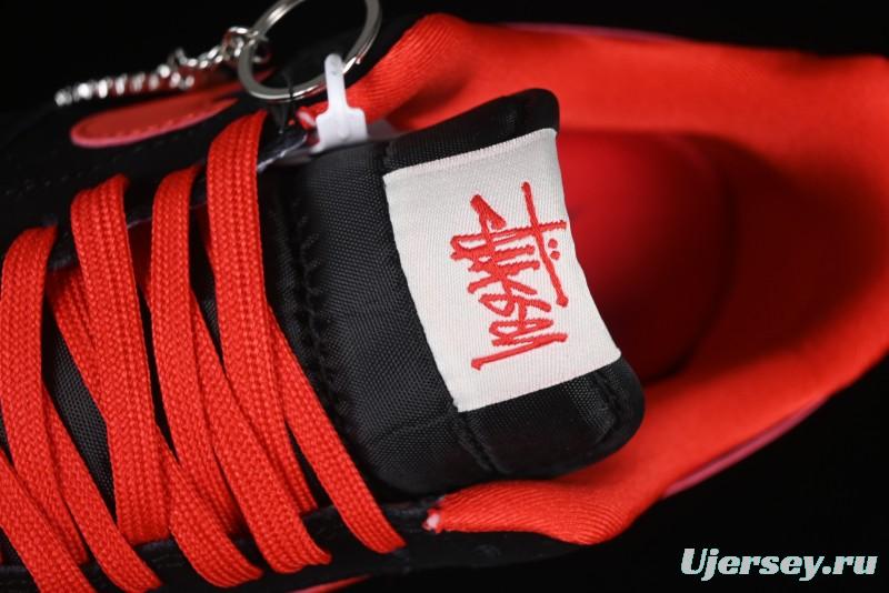 Nike Air Force 1'07 Low Stussy Collaboration Passion Orange Low-Top Casual Sneakers - DF0188-044