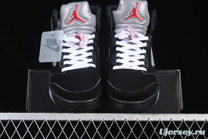 Nike Air Jordan 5 Retro Black "Metallic Reimagined" Basketball Shoes - HF3975-001