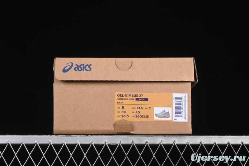 Asics Gel-Nimbus 27 Retro Breathable Casual Shoes Cushioned Men's Durable Running Shoes - 1011B958-020