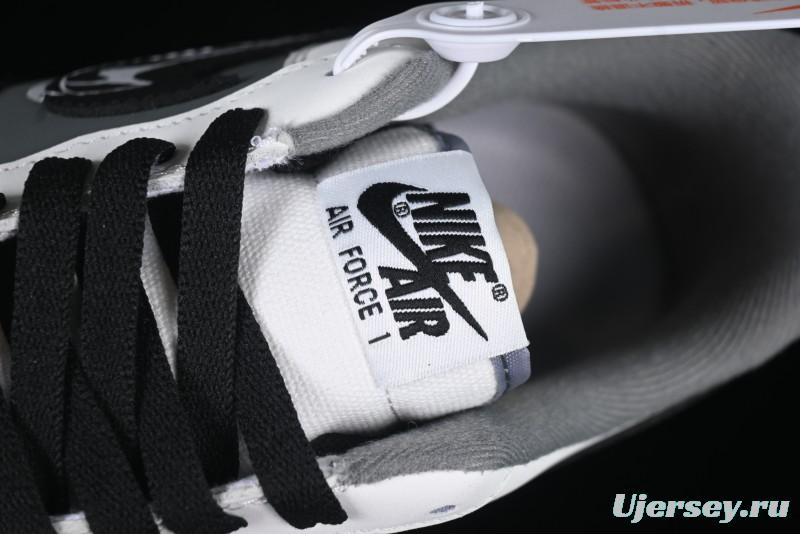 Nike Air Force 1 MVP "Rock Plan" Custom Edition - Black & White