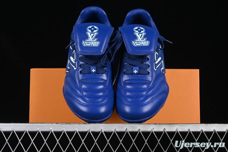 Louis Vuitton Footprint Soccer Low-Top Lifestyle Sneakers Blue - AJF6