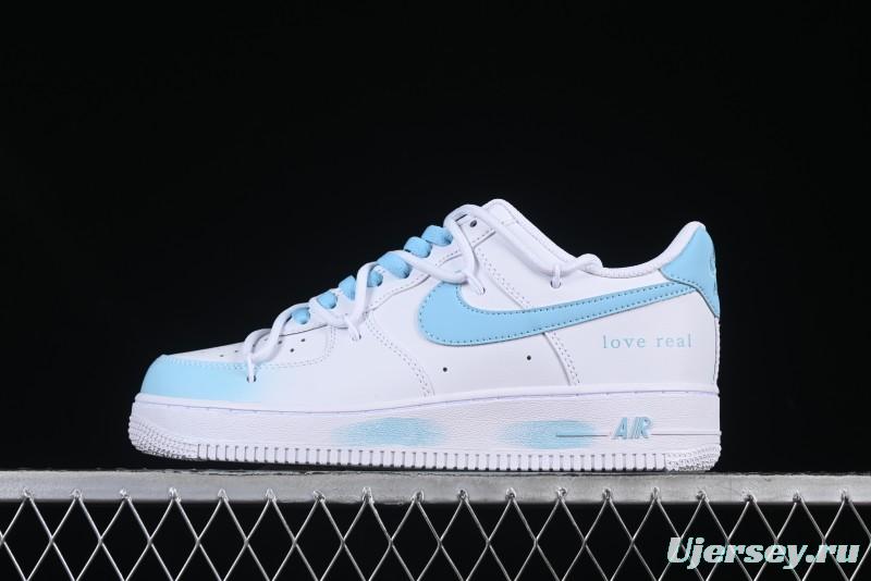 Nike Air Force 1'07 Low Ice Blue Mojito Casual Sneakers - CQ2288-801
