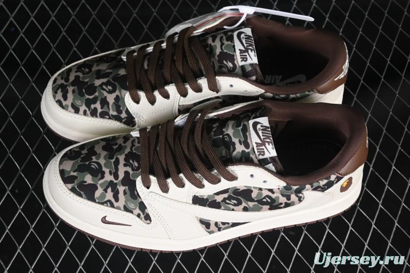 Nike x BAPE "Camo Luxe" Air Jordan 1 Low – Premium Collaboration Sneakers