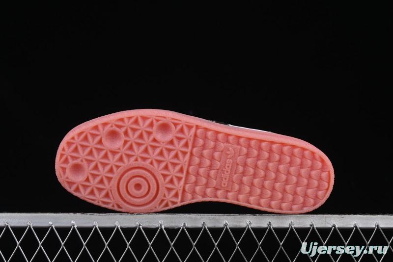 Adidas Samba Classic – White/Black with Pink Translucent Sole