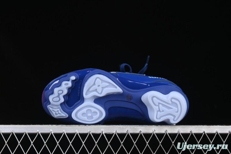 Louis Vuitton Footprint Soccer Low-Top Lifestyle Sneakers Blue - AJF6