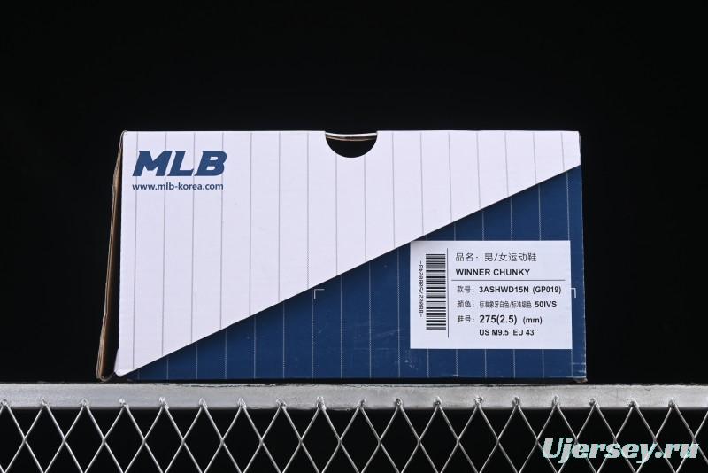 New York Yankees MLB Winner Chunky Height Increasing Thick Sole Running Shoes - 3ASHWD15N50IVS