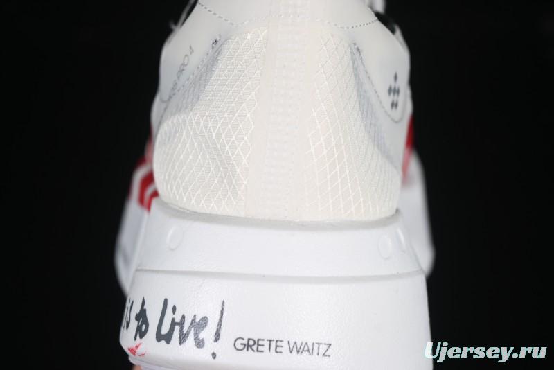 Adidas Lightstrike Pro Running Shoes - White/Red with Inspirational Design