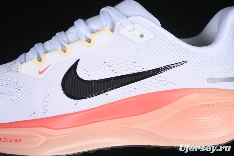 Nike Air Zoom Running Shoes - White/Coral Gradient