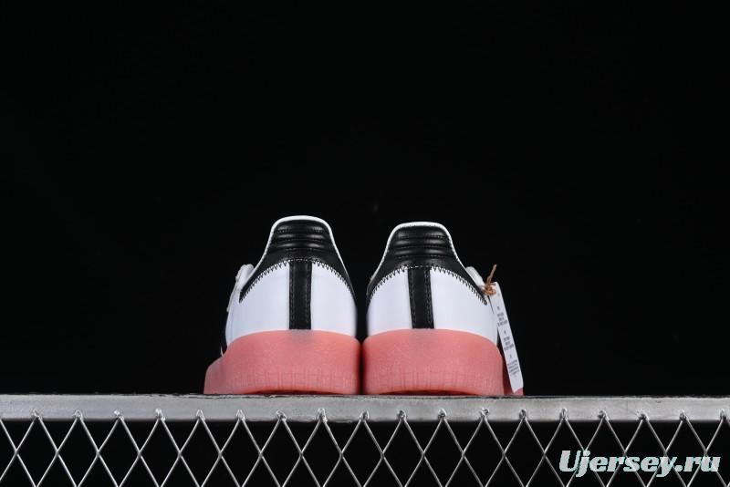 Adidas Samba Classic – White/Black with Pink Translucent Sole