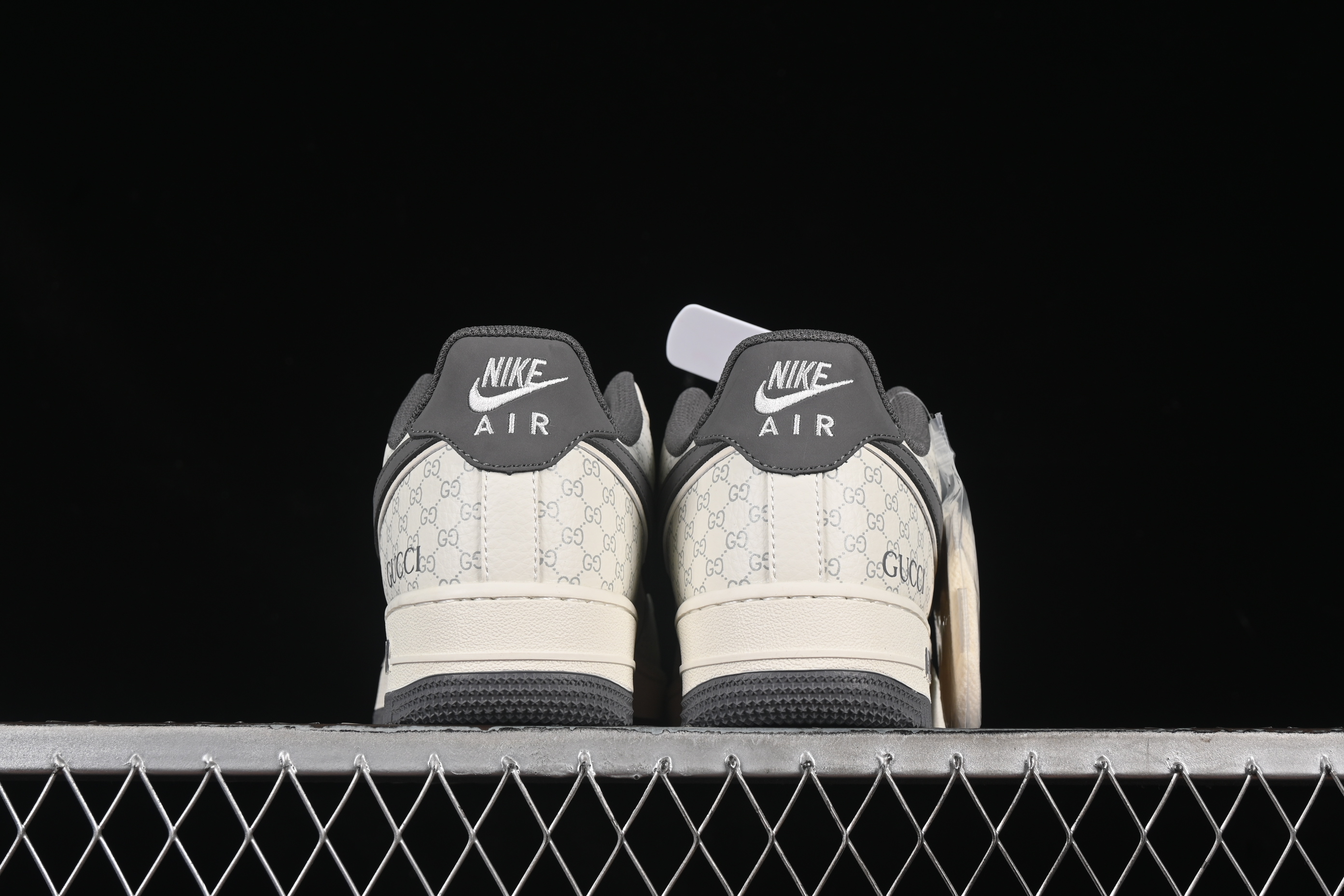 Nike Air Force 1 '07 Low Gucci Collaboration Classic Grey Pattern Casual Sneakers - CS5288-003