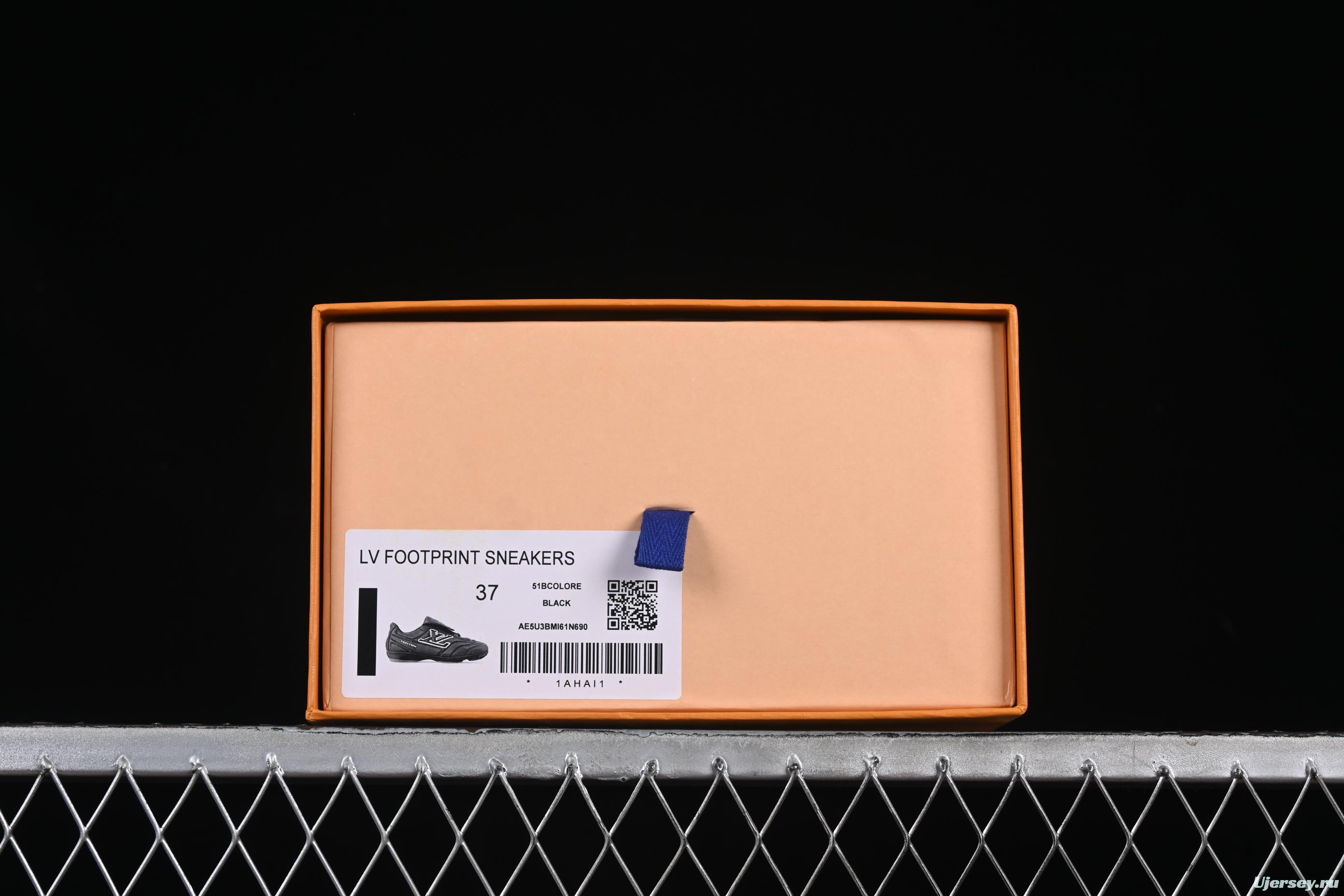 Louis Vuitton Footprint Soccer Low-Top Lifestyle Casual Shoes Round Toe Lace-Up - AJF6