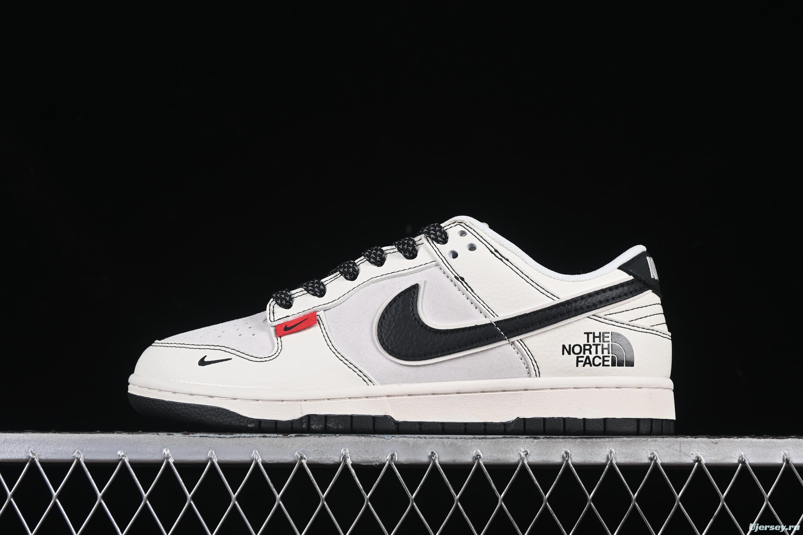 Nike SB Dunk Low The North Face Collaboration Beige Black Red Tab Low-Top Skateboarding Shoes - BB7518-016