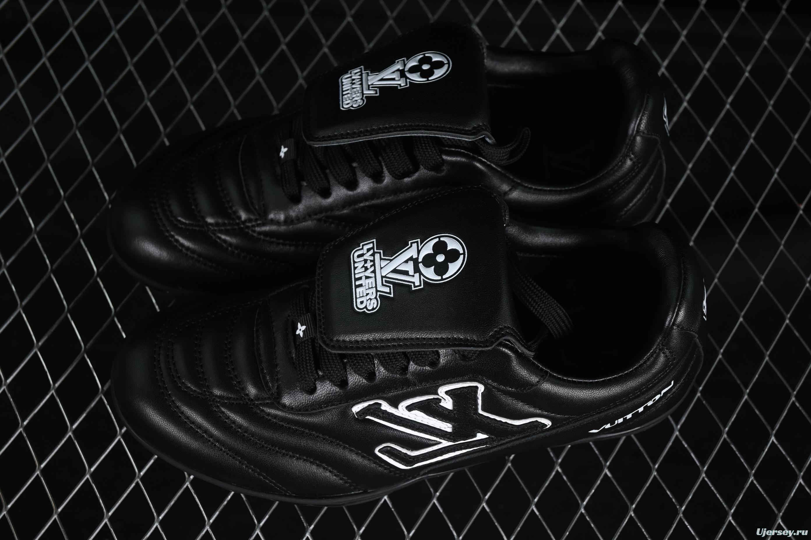 Louis Vuitton Footprint Soccer Low-Top Lifestyle Casual Shoes Round Toe Lace-Up - AJF6