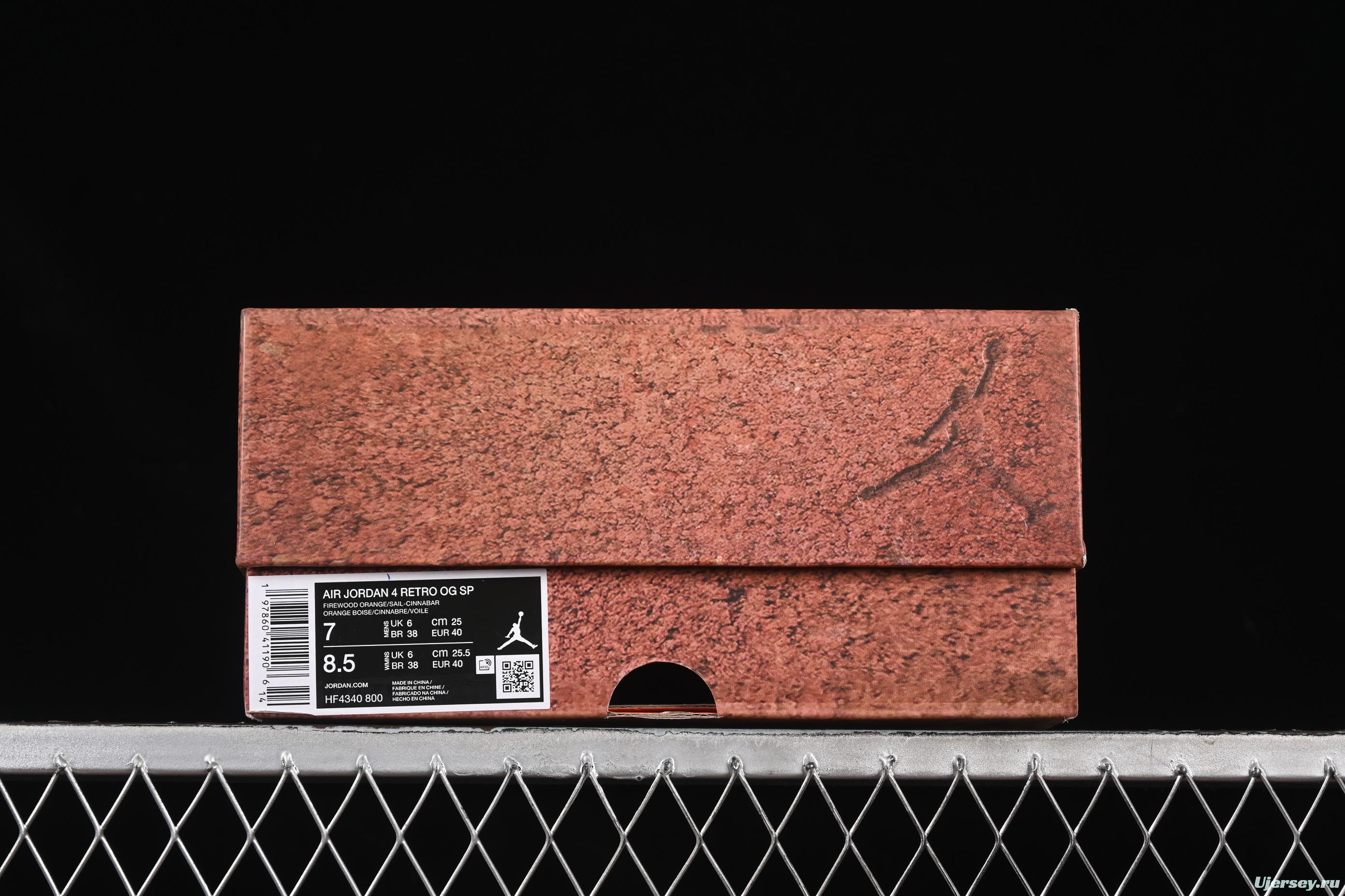 Nike Air Jordan 4 Retro Nigel Sylvester OG "Brick By Brick" Sneakers - DR5415-100