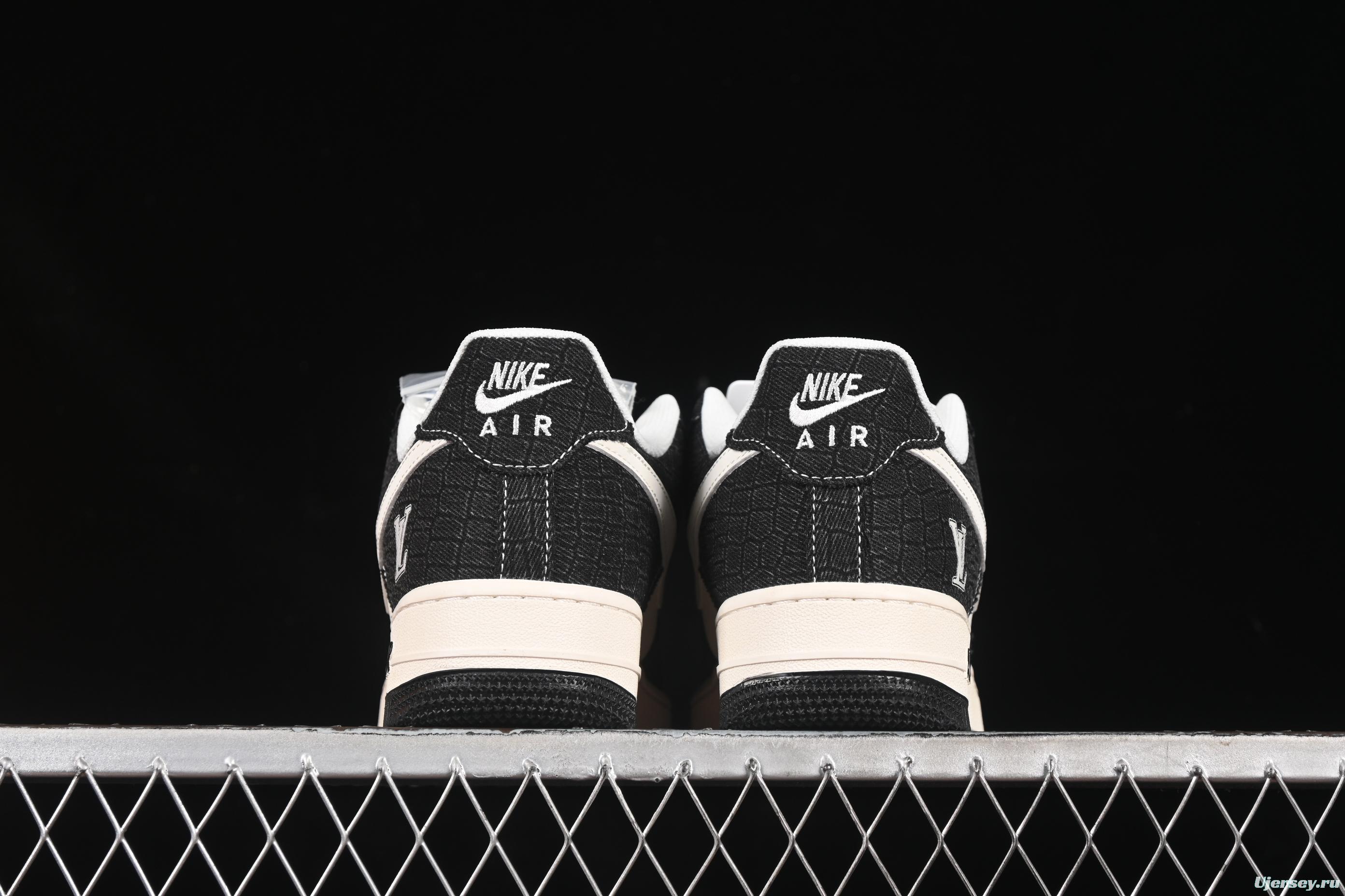 Nike Air Force 1 '07 Low LV Collaboration Denim Black Casual Sneakers - XS1958-550