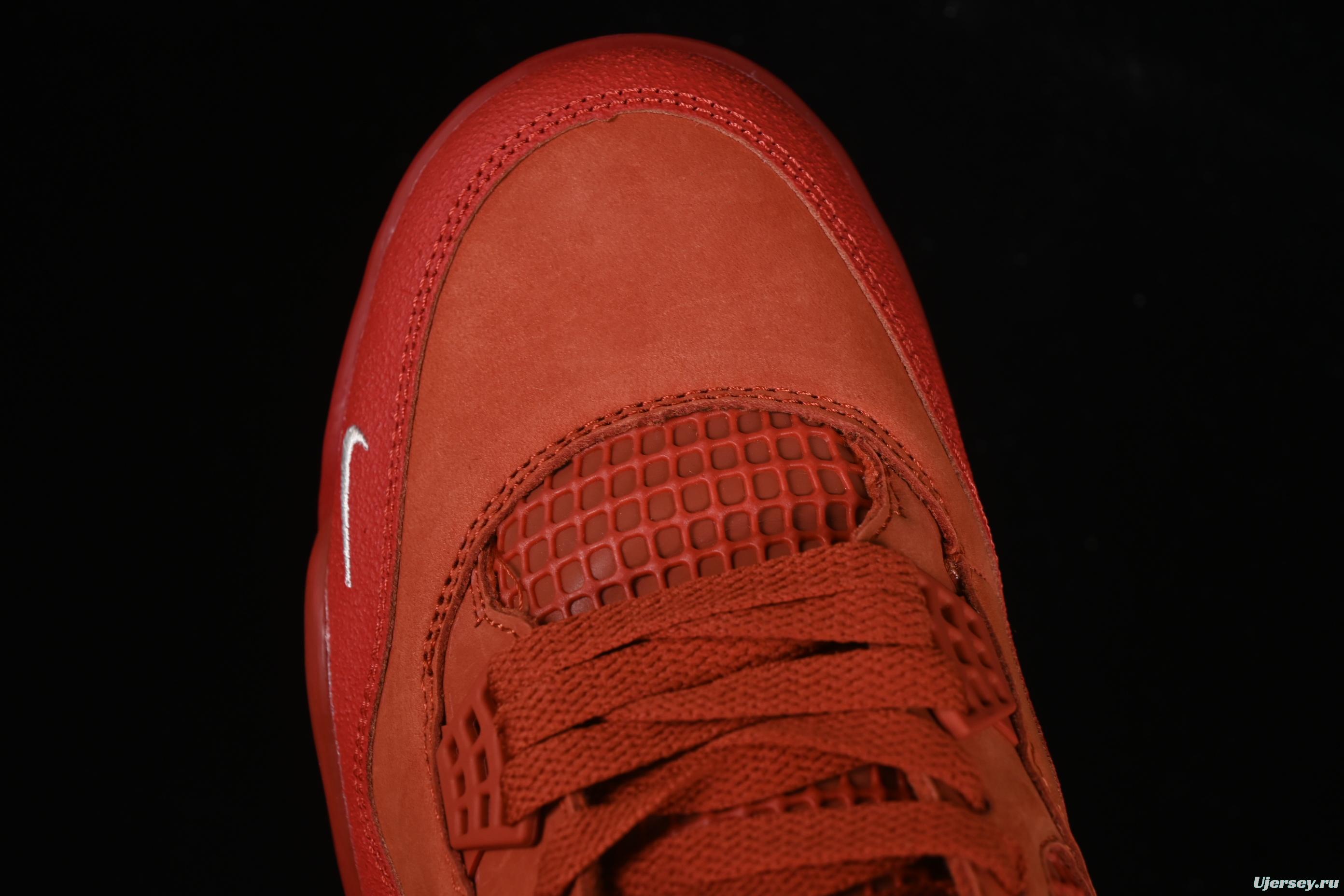 Nike Nigel Sylvester x Air Jordan 4 Retro OG "Brick By Brick" High-Top Sneakers with Suede and Leather Details - HF4340-800
