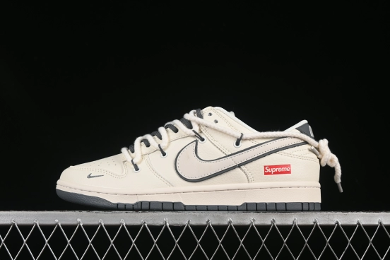 Nike SB Dunk Low Sup Series Strap White Anniversary Customized Low-Top Skate Shoes - YX5066-258