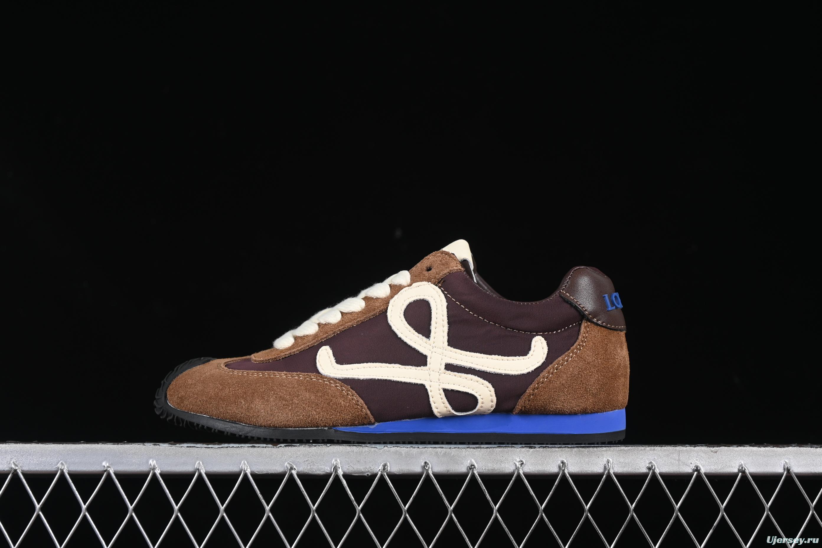 Loewe Ballet Runner 2.0 Sneakers Retro Style Casual Training Shoes - BROWN