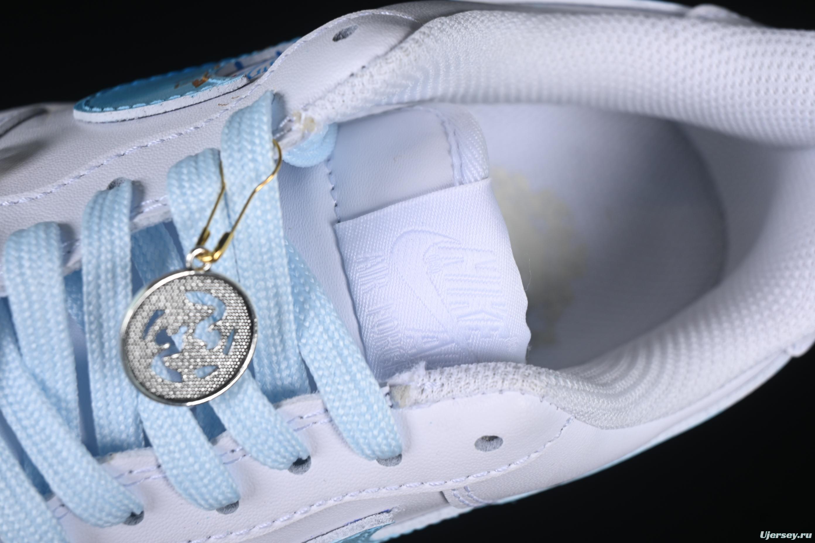 Nike Air Force 1'07 Low Custom Leather Casual Sneakers with Full-Length Air Cushion - LT0602-002