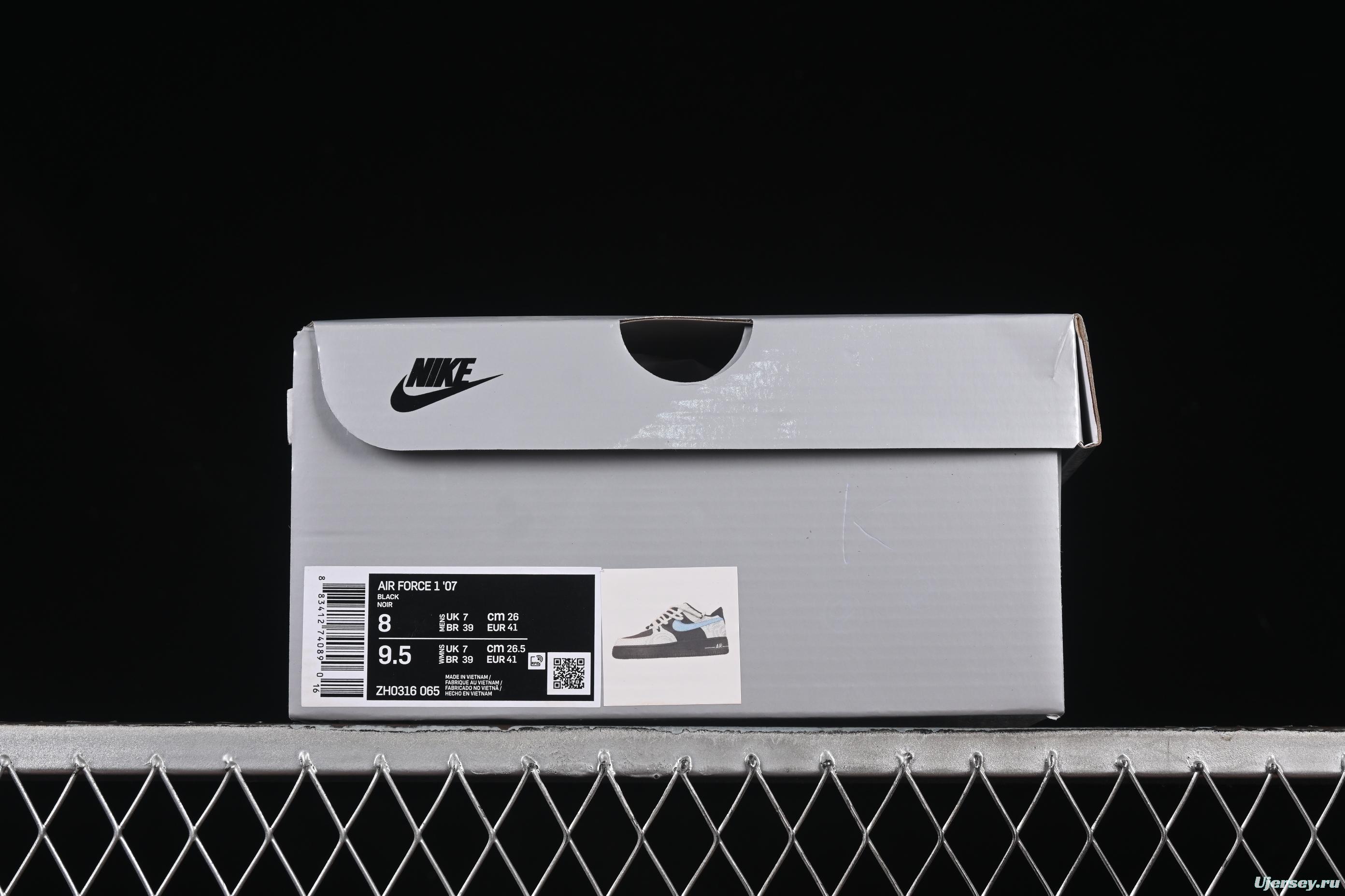 Nike Air Force 1 '07 Low Snake Print Casual Sneakers with Custom Leather - ZH0316-065