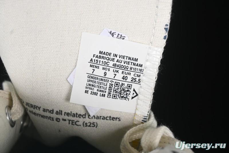 Converse Chuck Taylor All Star 1970s High Top Canvas Sneakers with Tom and Jerry Design - A15110C