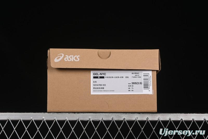 Asics Gel-NYC Retro Breathable Casual Shoes with Cushioning for Men - 1201A789-103